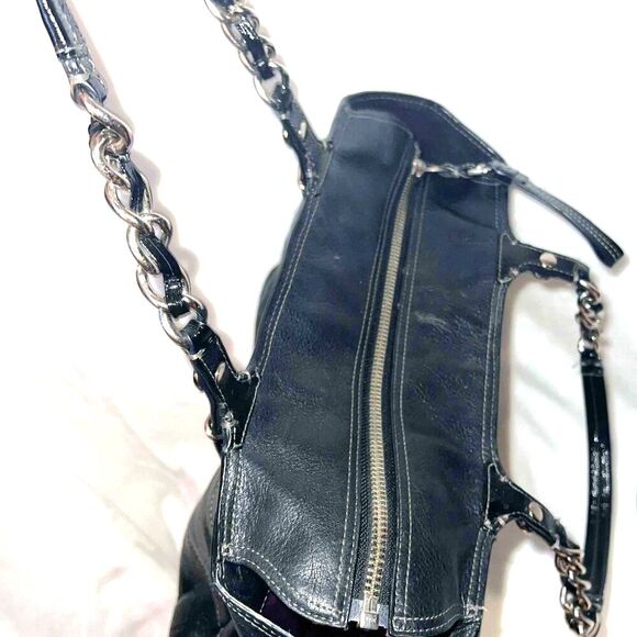 Coach Madison Tribeca East West Black Pebbled Leather Bag # 14111  - EUC - Picture 10 of 10